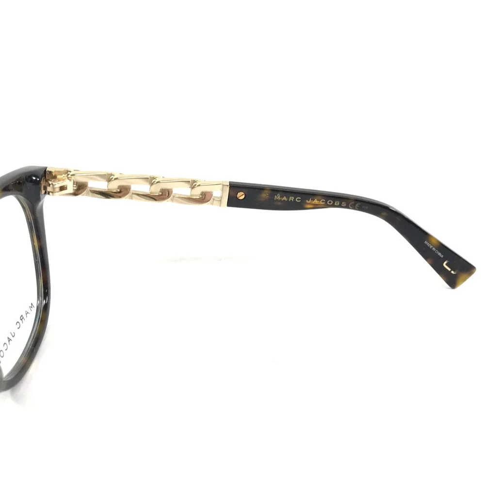Marc Jacobs Eyeglasses Frames 335 QUM Tortoise Brown Cat Eye Full Rim 52-19-140